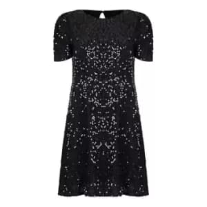Image of Mela London Black Sequin Tunic - Black