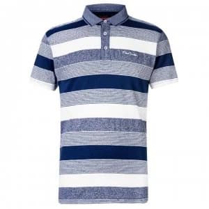 Image of Pierre Cardin Dye Jersey Polo Shirt Mens - Teal/Denim/Wht