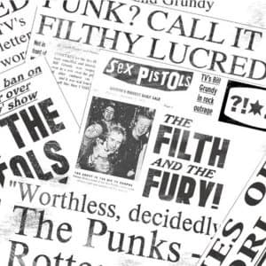 Image of The Sex Pistols - Newspaper Greetings Card