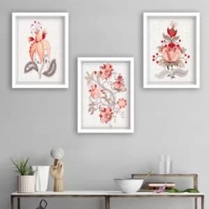 Image of SET_200 Multicolor Decorative Framed Painting (3 Pieces)