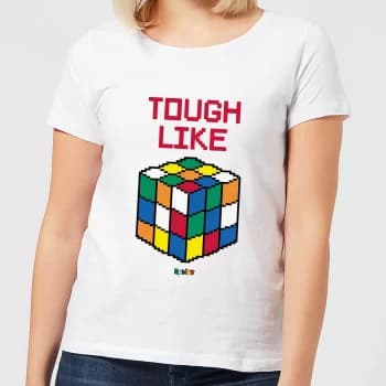 Image of Tough Like A Rubik's Cube Womens T-Shirt - White - L