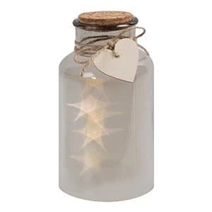 Image of Vintage Boutique Light Up Soft Grey Mason Jar