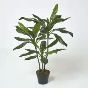 Image of Homescapes - Artificial Cordyline Plant in Pot, 100cm Tall - Green