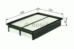 Image of Bosch 1987429135 Air Filter Insert S9135