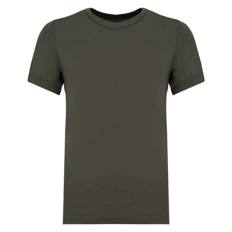 Image of Native Spirit Plain Dark Red T-Shirt in Khaki Size: 4-6 Years Khaki Unisex 4-6 Years