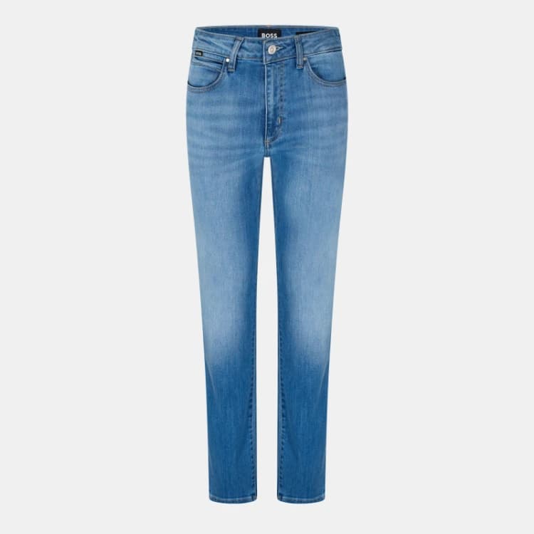 Image of Boss Womens State Slim Fit Jeans Open Blue female 25 L32