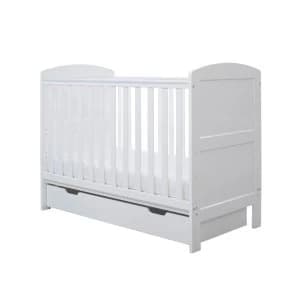 Image of Ickle Bubba Coleby Mini Cot Bed with Under Drawer White