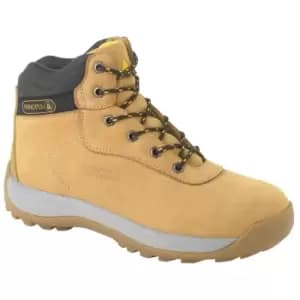 Image of Delta Plus Unisex Nubuck Leather Hiker Safety Boots (11 UK) (Tan)