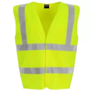 Image of PRO RTX High Visibility Childrens/Kids Waistcoat (S) (Yellow)