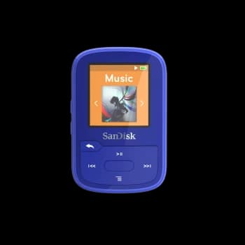 Image of SanDisk Clip Sport Plus 32GB, Blue - SDMX32-032G-E46B