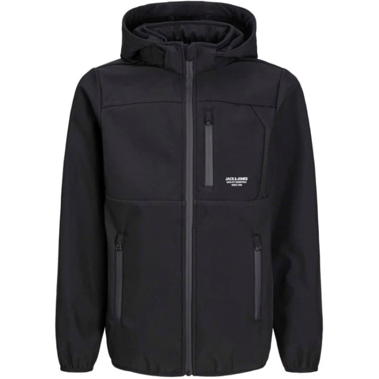 Image of Jack & Jones JJTHEO SoftSHELL boys's Children's jacket in Black