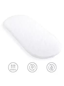Image of Clair De Lune Quilted Microfibre Wicker Moses Basket Mattress