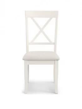 Image of Julian Bowen Pair Of Davenport Solid Wood Dining Chairs