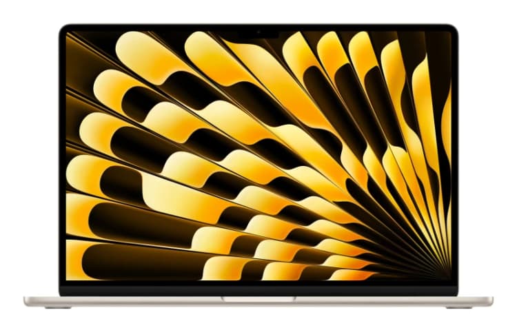 Image of Apple 15" MacBook Air, M4, 16GB RAM, 10 Core GPU, 256GB, 2025 - Starlight