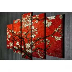 Image of BC84 Multicolor Decorative Canvas Painting (5 Pieces)