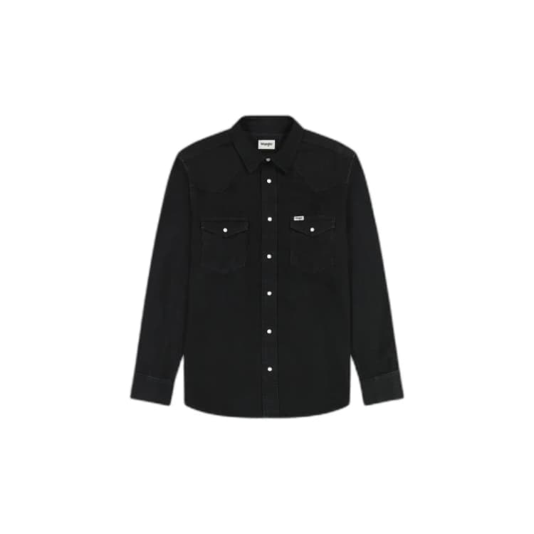 Image of Wrangler Shirt Wrangler Western Noir Male S 112362906