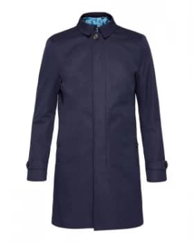 Image of Ted Baker Mens Flinty Plain Mac Blue