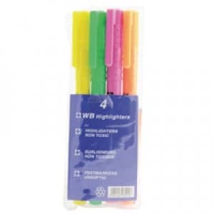 Image of Whitecroft Highlighter Assorted Pack of 4 WX93206