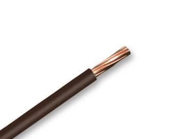 Image of Zexum Brown 2.5mm 7 Strand 24A Single Core 6491X H07V-R Round Power PVC Insulated Conduit Wire - 5 Meter