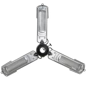 Image of Zanussi ZPPTH1 2Kw Hanging Parasol Patio Heater - Black