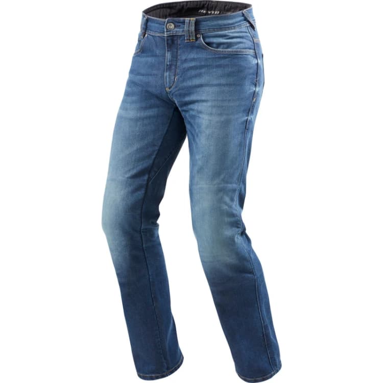 Image of Rev It Philly 2 LF Medium Blue Motorcycle Jeans (L34) (W28) Medium Blue