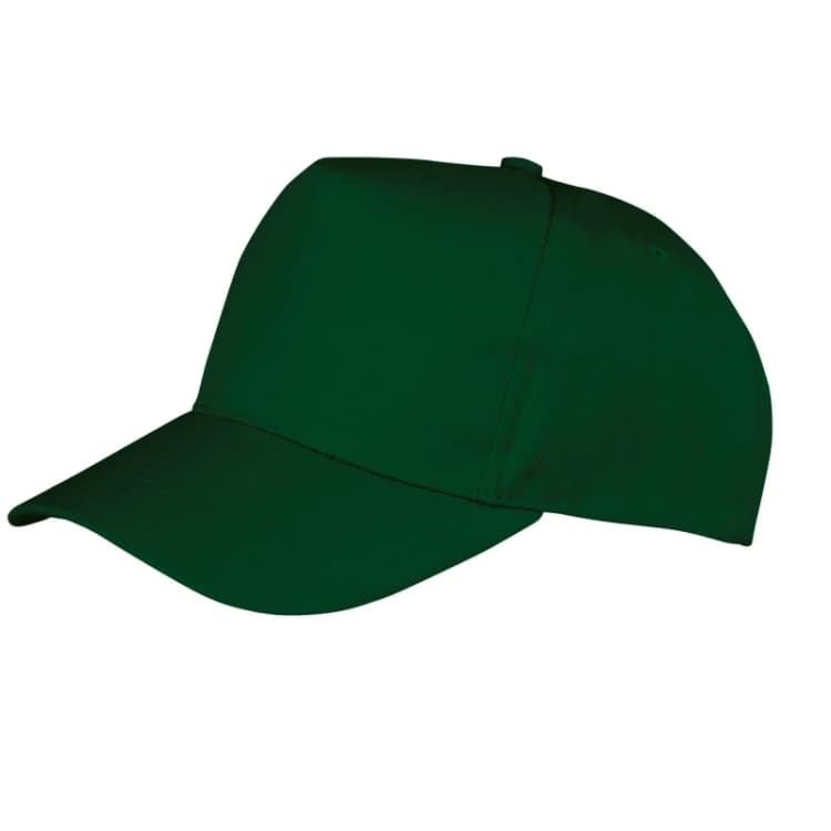 Image of Result Headwear Boston 65 35 Polycotton Cap in Bottle Green Bottle Green Unisex One Size