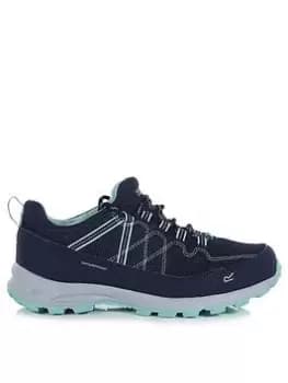 Image of Regatta Samaris Lite Low Walking Shoes - Navy, Size 4, Women