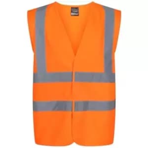 Image of Regatta Mens Hi-Vis Vest (L) (Orange) - Orange