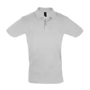 Image of SOLS Mens Perfect Pique Short Sleeve Polo Shirt (L) (Grey Marl)