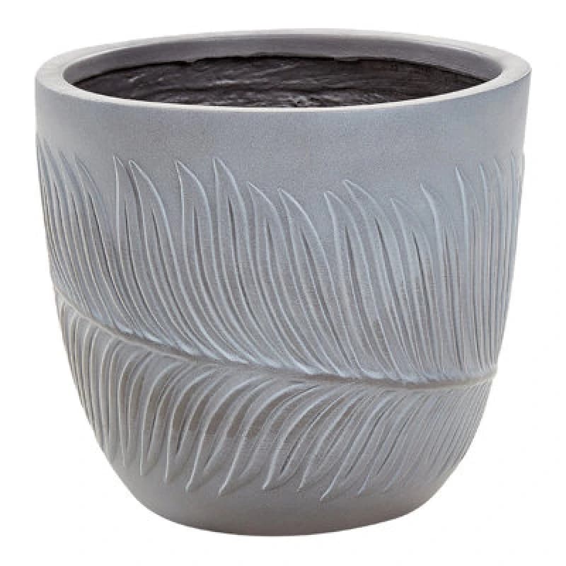 Image of Beliani Plant Pot Ftero 28cm Grey