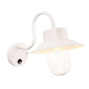 Image of 1 Light Outdoor PIR Wall Gloss Stone Paint, Glass IP44, E27
