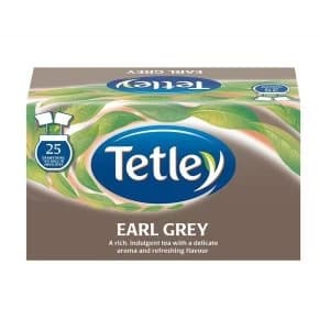 Image of Tetley Drawstring Earl Grey Tea Bags in Envelope Pack of 25