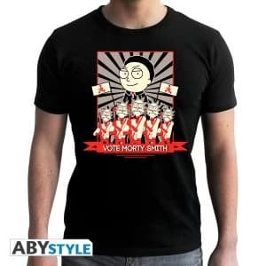 Image of Rick And Morty - Vote Morty Mens X-Large T-Shirt - Black