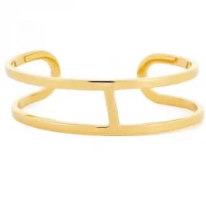 Image of Tommy Hilfiger Gold Plated Open Cuff Bangle 2701048