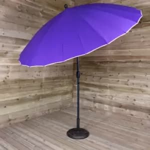 Image of 2.6m Aluminium Shanghai Outdoor Garden Parasol - Crank & Tilt in Purple