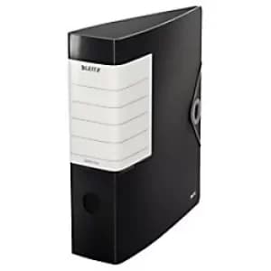 Image of Leitz 180° Solid Lever Arch File 180° mechanism 75mm A4 Black Pack of 5