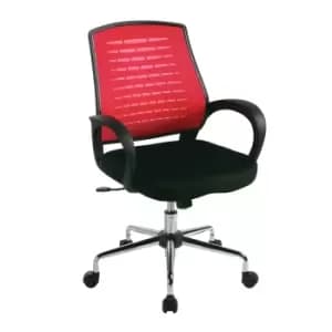 Image of Carousel Mesh Back OperatorS Chair - Red