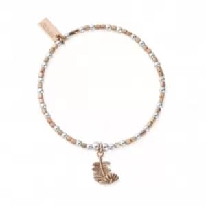 Image of Rose Gold & Silver Folded Feather Bracelet MBCFB4016
