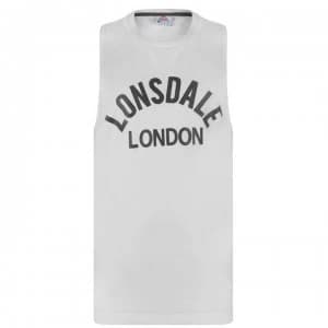 Image of Lonsdale Muscle Vest Mens - White