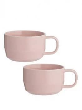 Image of Typhoon CafÉ Concept Set Of 2 Cappuccino Mugs - Pink