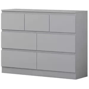 Image of Fwstyle Modern 7 Drawer Merchant Chest Matt Grey
