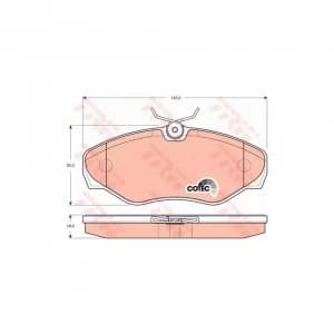 Image of Brake Pad Set TRW GDB1478