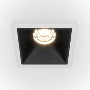 Image of Maytoni Alfa LED Square Recessed Downlight White, Black, 500lm, 4000K