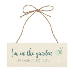 Image of Garden Gin MDF Sign