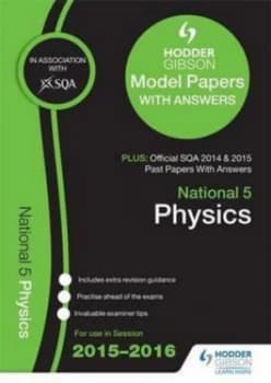 Image of National 5 Physics 2015/16 Sqa Past and Hodder Gibson Model Papers Paperback