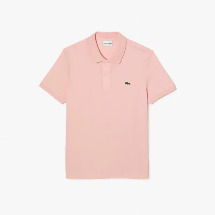Image of Lacoste Slim Fit L.12.12 Piqu Polo Shirt Short Sleeve Polos XS Pink 29387806310