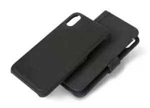 Image of Decoded Leather Wallet Case iPh XR Black