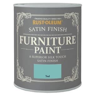 Image of Rust-Oleum Teal Satin Furniture Paint 125ml