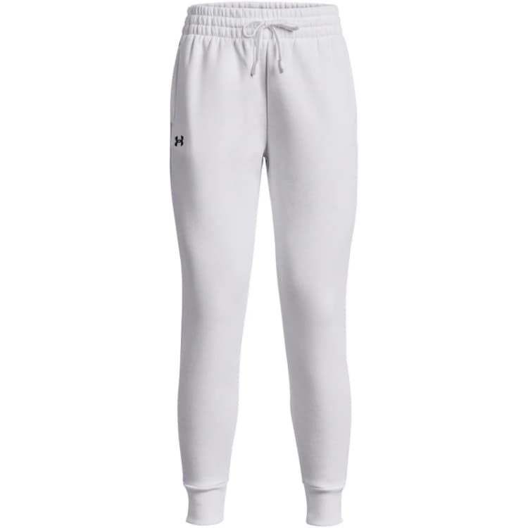 Image of Under Armour UA Rival Fleece Joggers Womens White female 8 (XS)