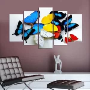 Image of 5PMDF-38 Multicolor Decorative MDF Painting (5 Pieces)